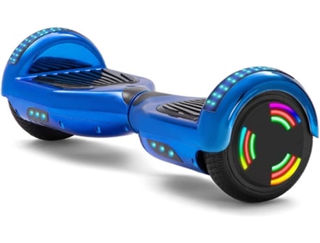 Hoverboard E-RIDES WF17 Azul (Coluna Bluetooth|Autonomia: 20 km | Velocidade Máx: 12 km/h)