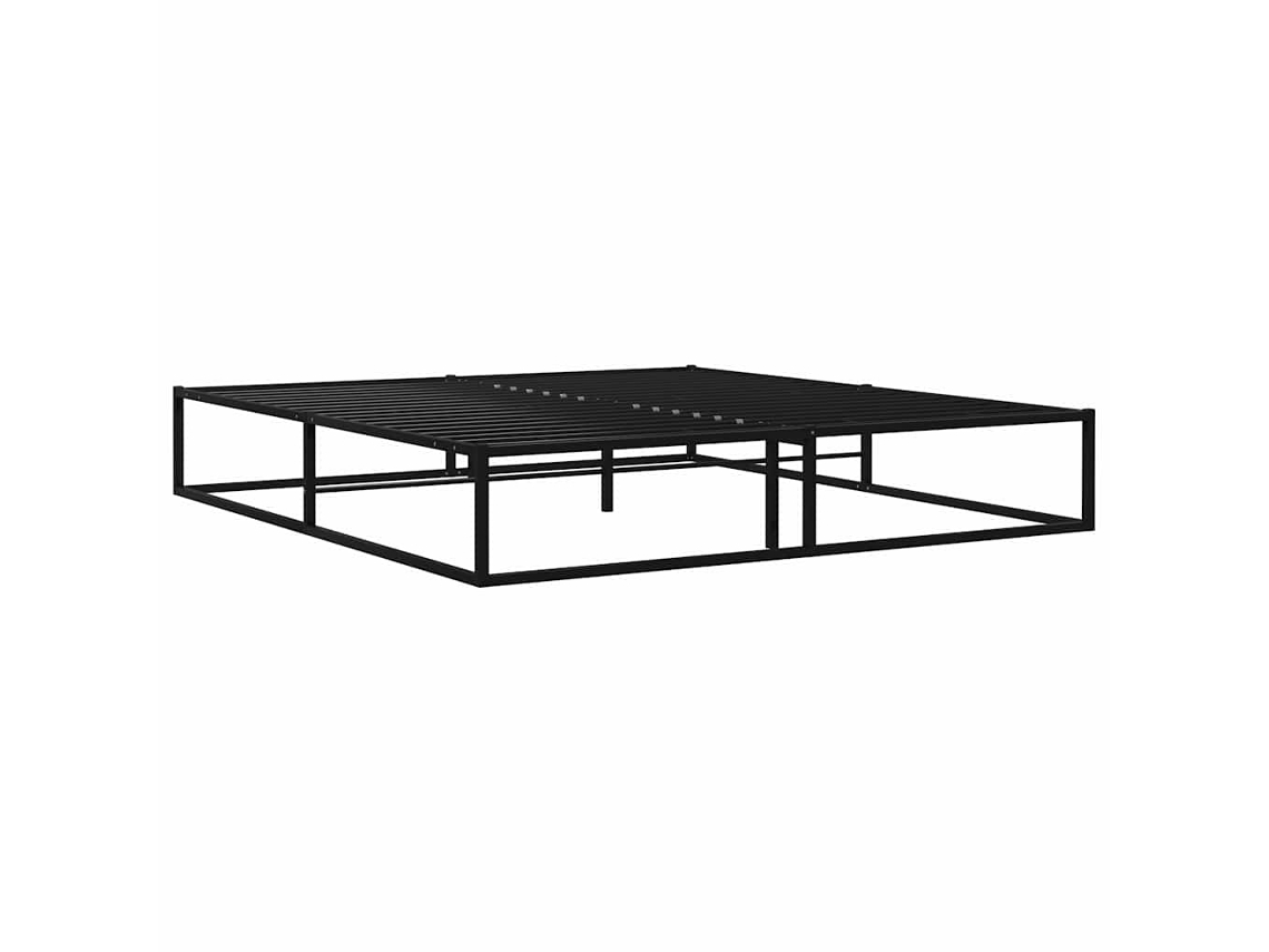 Estrutura de Cama 200x200 Cm Metal Preto MAISON EXCLUSIVE
