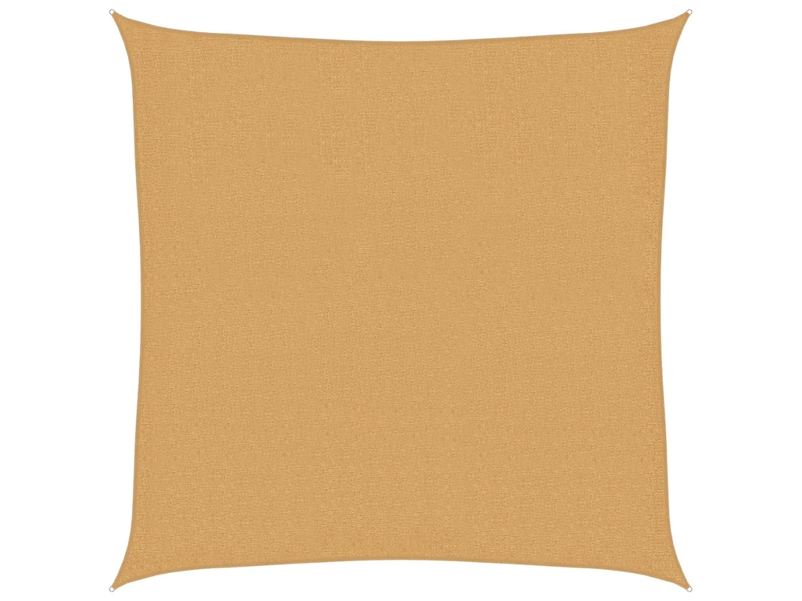 Maison Exclusive - Para-sol Estilo Vela Quadrado 160 G/m² 3,6x3,6 M Pead Areia