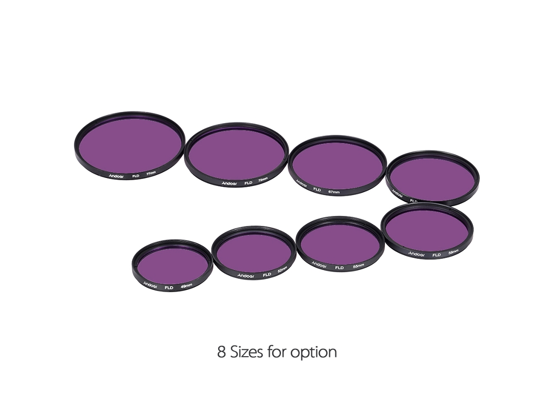 2026 kit de Filtros Andoer Uv Cpl Fld Nd para Lente 49mm com Parasóis e Acessórios de Fotografia