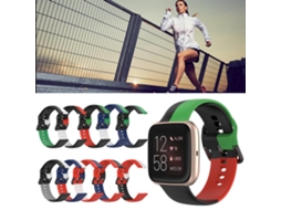 Mali pulseira de Silicone com Furos de Ar para Fitbit Versa2 Versa Versa Lite Leve Durável Esportiva