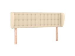 Cabeceira de Cama com Abas Tecido Creme MAISON EXCLUSIVE (147x23x78 cm)