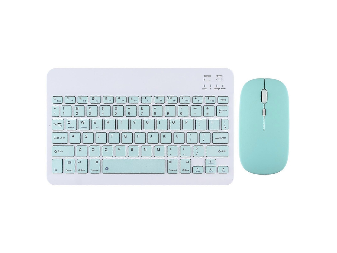Teclado Sem Fio Para Ipad, Teclado E Mouse Bluetooth, Mini Teclado Android Para Tablet, Ipad Pro 12 Everley891
