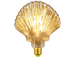 Lâmpada Led Vintage Edition 1906 com Base E27 em Formato de Globo Pinha, Âmbar Dourado, Branco Quente 2500k, 4, 5w BRILVIBERA (equivalente a 40w)