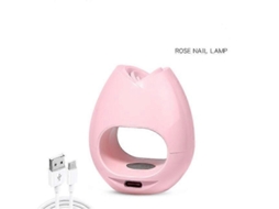 Secador De Unhas Portátil De 8 W, Mini Lâmpada Led Uv Para Secagem De Esmalte Em Gel, Lâmpada Usb Rosa Para Manicure Em Casa. Slowmoose