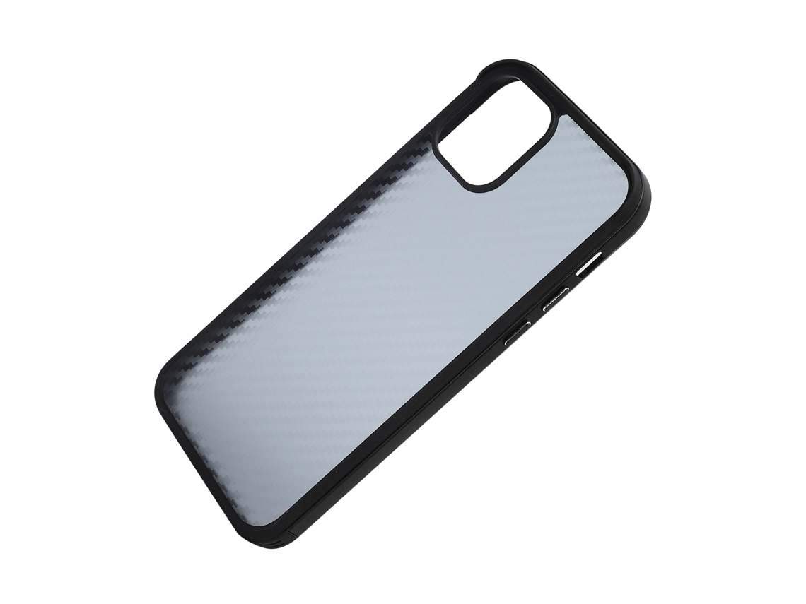 Capa LAXISCREED Telefone Textura Fibra Moldura Metal