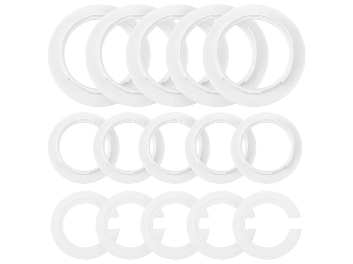 Aros Para Abajures Com Soquetes E27 A E14, Feitos De Plástico.