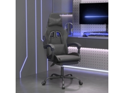Vidaxl Cadeira Gaming C/ Apoio Pés Couro Artificial Preto