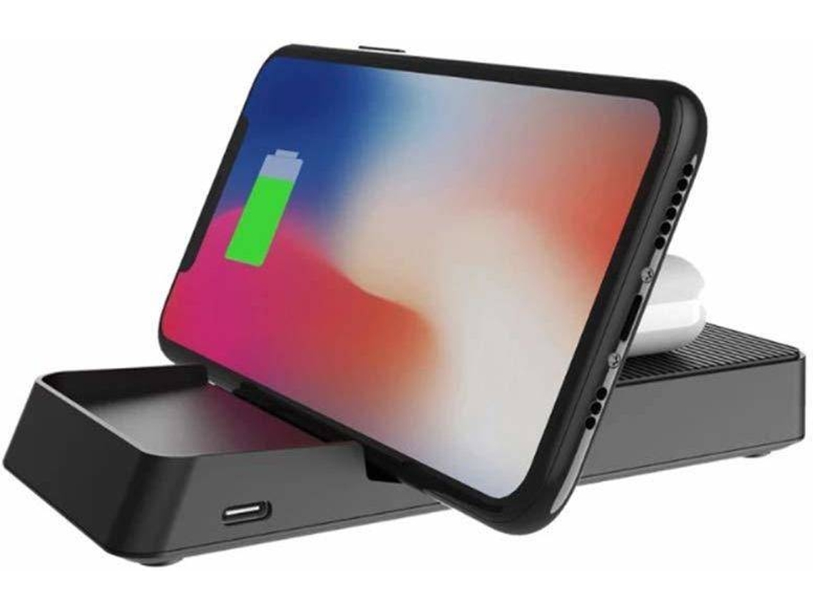 Estação de Carregamento Sem Smartphone Usb Tipo Carregamento YIZHOOD Preto