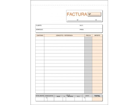 Livro Paq/5 Talonarios De Facturas Con I.g.i.c. 1/4 Natural Triplicado Autocopiativo De Desconocido (espanhol)
