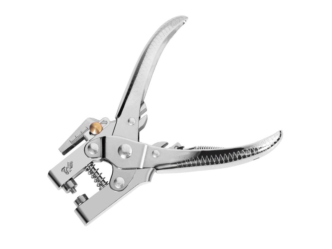 Alicate multifuncional para furar objetos com 100 peças de metal, ferramenta manual para couro, roupas e cintos.
