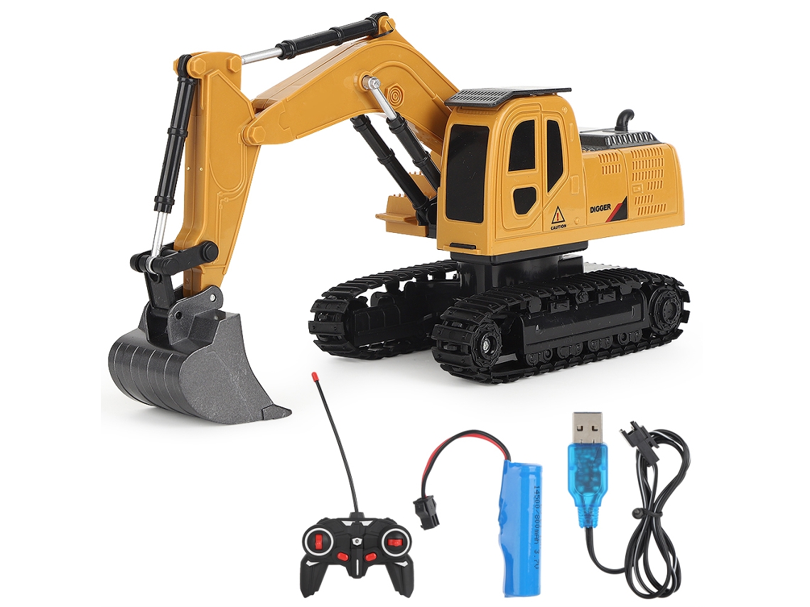 Ats modelo de Coche de Ingeniería com Controle Remoto 6ch Escala 1/24 Simulação Caminhão Brinquedo para Crianças Embalado em Inglês