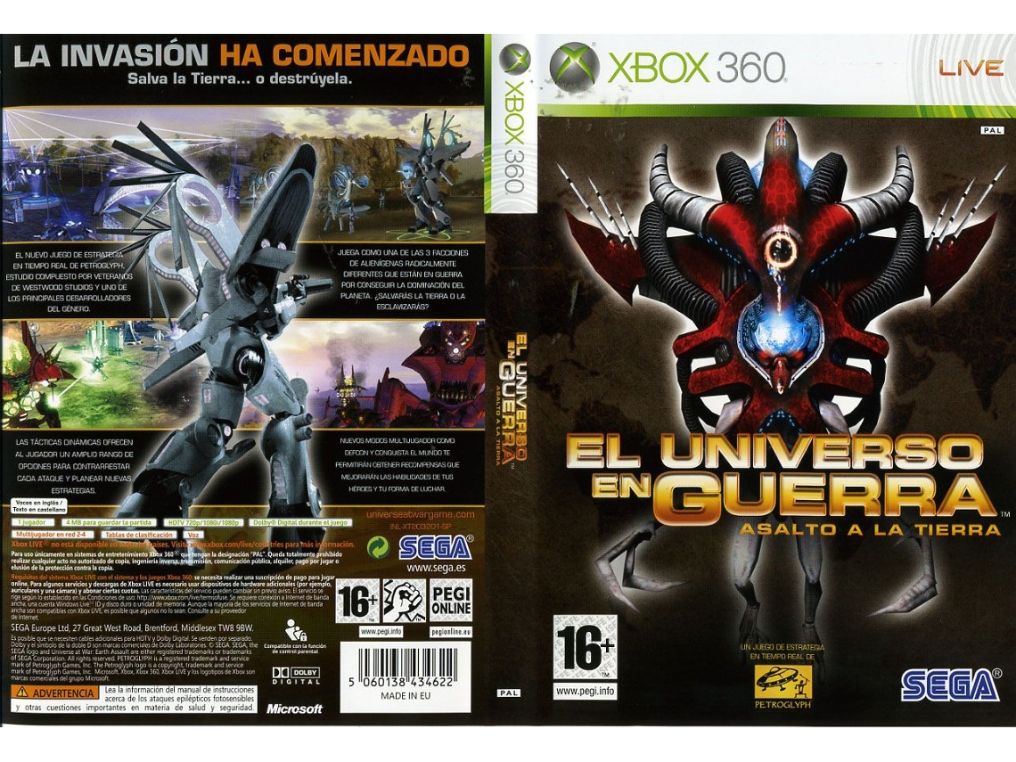 Jogo Xbox 360 El Universo En Guerra Asalto A La Tierra