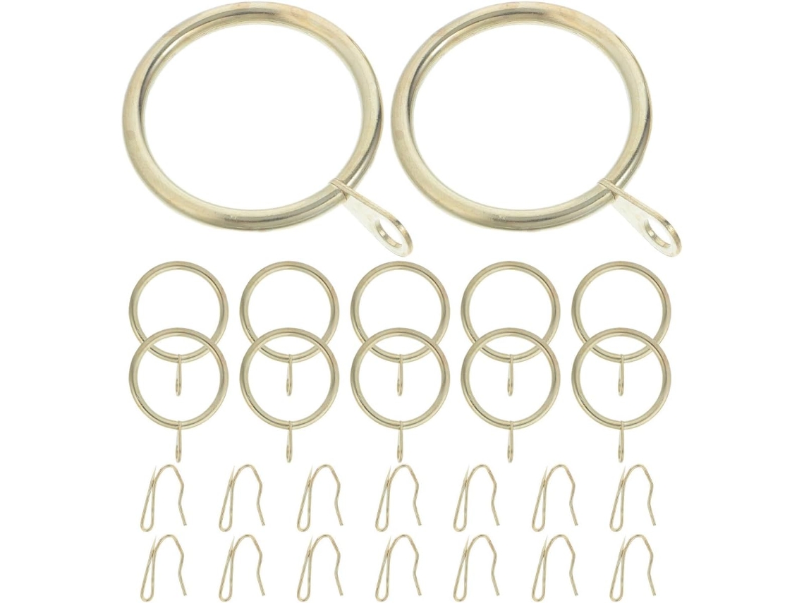 Ganchos De Cortina E Box Metal Dourado 4,2 Cm (1,65 Polegadas),