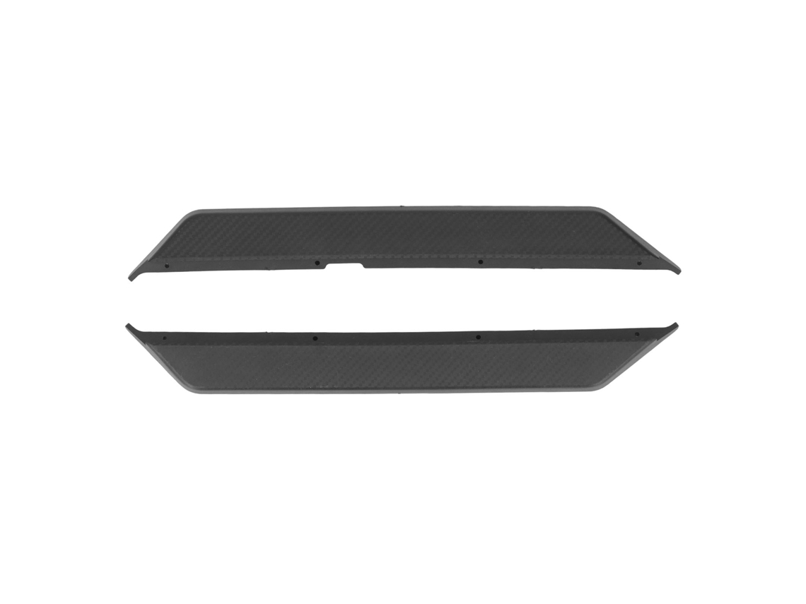 2pcs Placa Lateral De Plástico Para Carro Rc Zd Racing Dbx 07 1/7 Proteção Lateral De Carro De Controle Remoto Preto