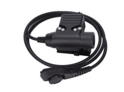 Adaptador Ptt U94 para Rádios Portáteis Militares Bidirecionais Hytera Pd780/pd785 AQUAFORGE