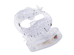 Primerox quebra cabeça Tridimensional de Cristal com Luz Led Constelações Piscis