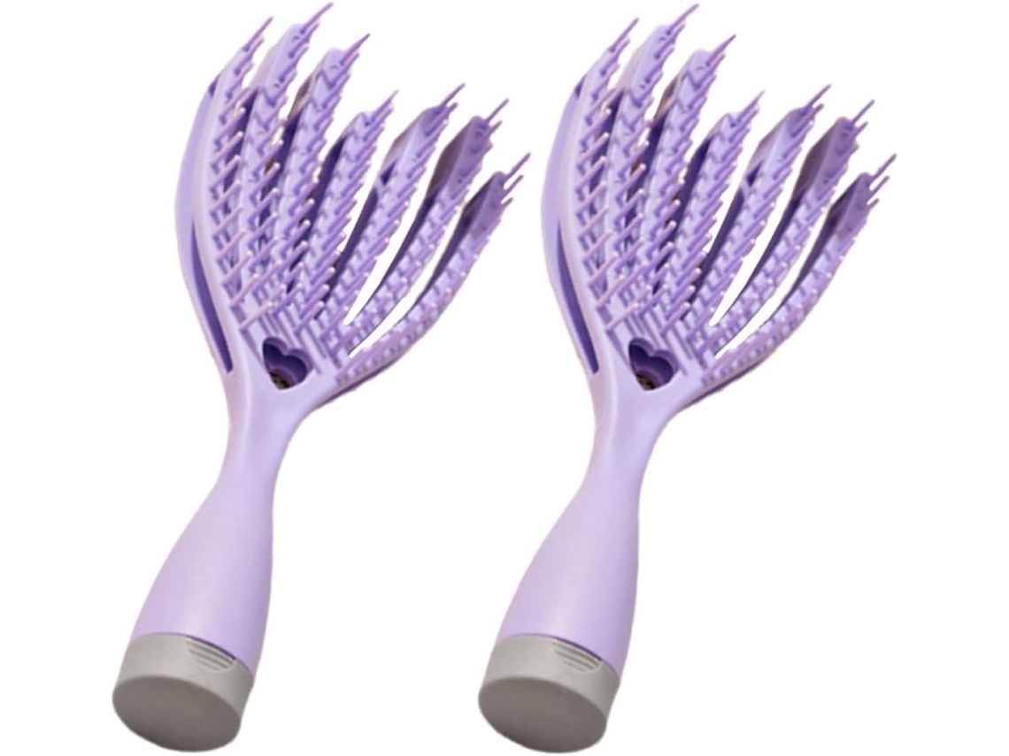 Escovas De Cabelo Ocas Lifkome Para Estilizar E Massagear O Couro Cabeludo, Conjunto De 2 Escovas Desembaraçadoras Com