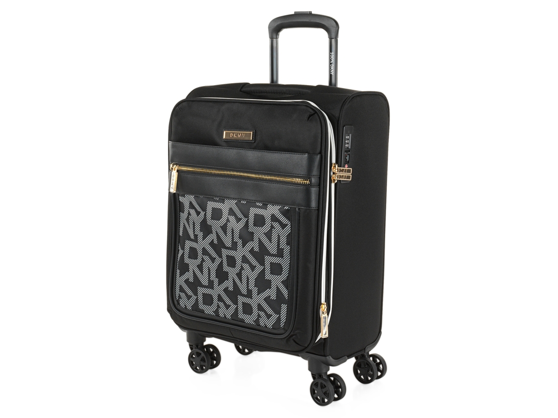 DKNY DKNY-624 After Hours Impressão Do Logotipo Preto Small Eva Suitcase 36X57X23 Cm 38L