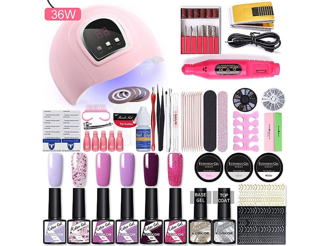 Conjunto De Manicure E Secador De Unhas Com Lâmpada Led VONKELIOS