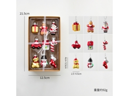 Decorações de Natal: Velho, Boneco de Neve, Árvore de Natal, Casa, Carro, Série B Lalamoli
