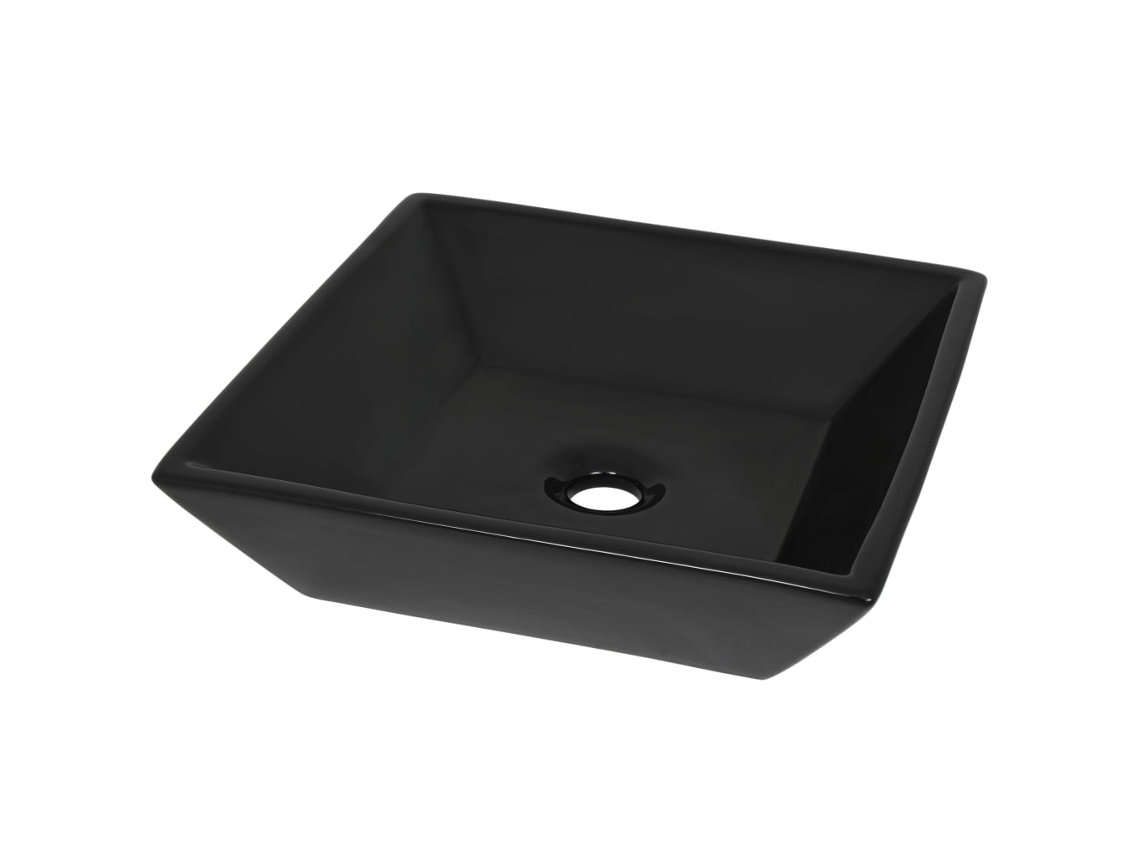 Basin, Basins Vidaxl Preto Cerâmica (n/a)