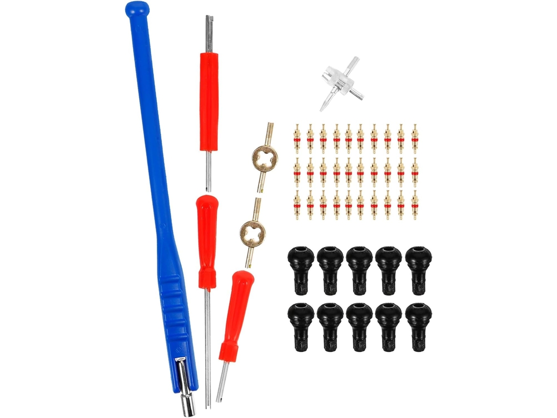 Kit De Ferramentas Para Reparo De Válvulas De Pneus, Removedor De Válvulas De Aço