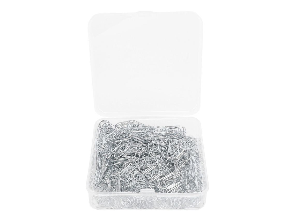 300 Pines de Papel em Forma de Coração de Aço Inoxidável Anti deslizantes Bonitos para Lar, Escola e Escritório