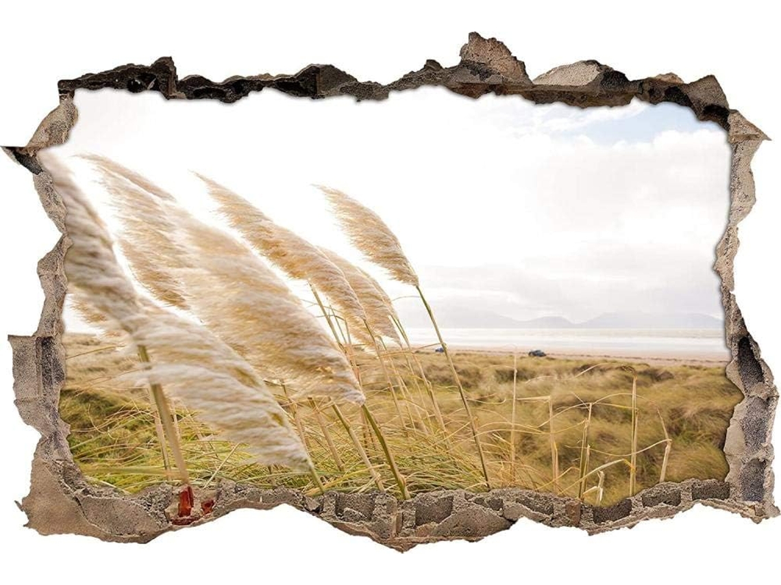 Adesivos Muraux Beautiful Reeds Sticker Adesivo Mural Para Salão De Beleza Quarto Cozinha Escritório Adulto Criança 56x81cm