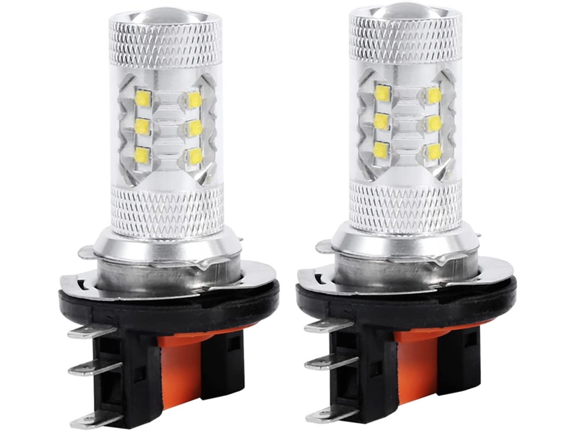 Akozon Conjunto De 2 Peças 1par Lâmpadas Led Brancas 80w, Faróis De Carro Alta Potência, Longa Vida Útil, Super Duráveis