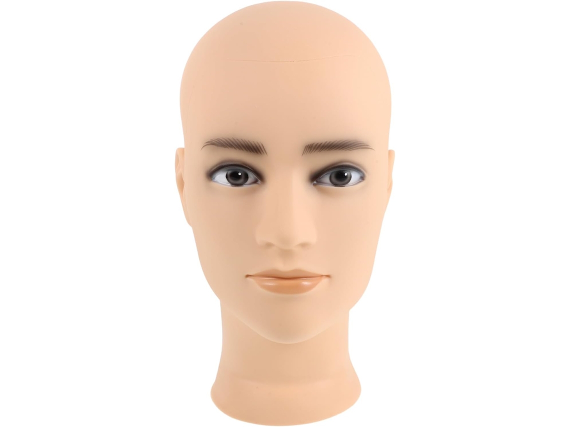 Cabeça de Manequim Masculino Para Perucas - Modelo Masculino Careca Realista