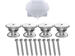 Molde De Silicone Para Puxadores Armário, Fácil De Limpar E Guardar, 1 Conjunto Reutilizável Para Artesanato Diy