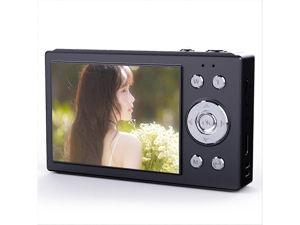 Câmara Digital 4k Ccd 64mp Com Zoom 16x, Wi-fi, Ecrã De 2,8 Polegadas E Cartão Sd De 64gb, Preta