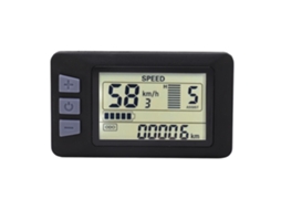Painel LCD para Bicicleta Eléctrica 24v 36v 48v 60v com Cabo Impermeável 6pin S/MARCA