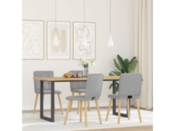 Cadeiras de Jantar 4 Pcs Tecido Cinza Nuvem MAISON EXCLUSIVE