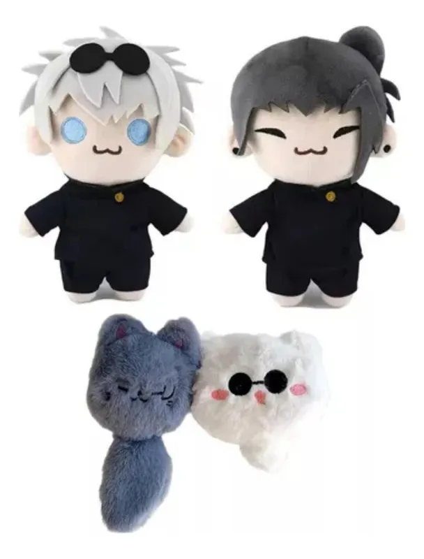 Chaveiro De Pelúcia Sator Gojo Suguro Geto Cats Anime, 4 Unidadesvayotoy
