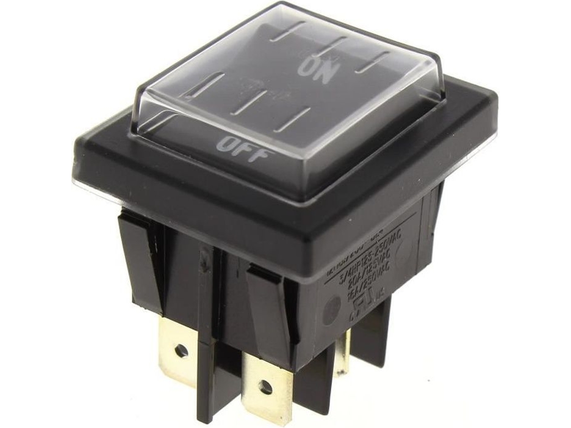 Interruptor 4 Terminais Preto Protegido 5.009.0213 - Lavadora De Alta Pressão Lavor - Interruptores E Switches