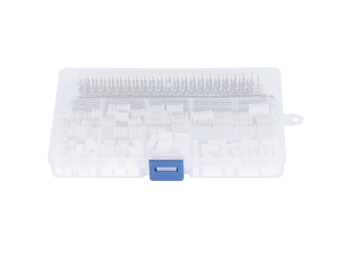 Kit Conector De Pino Com 560 Peças Haste E Encaixe Branco