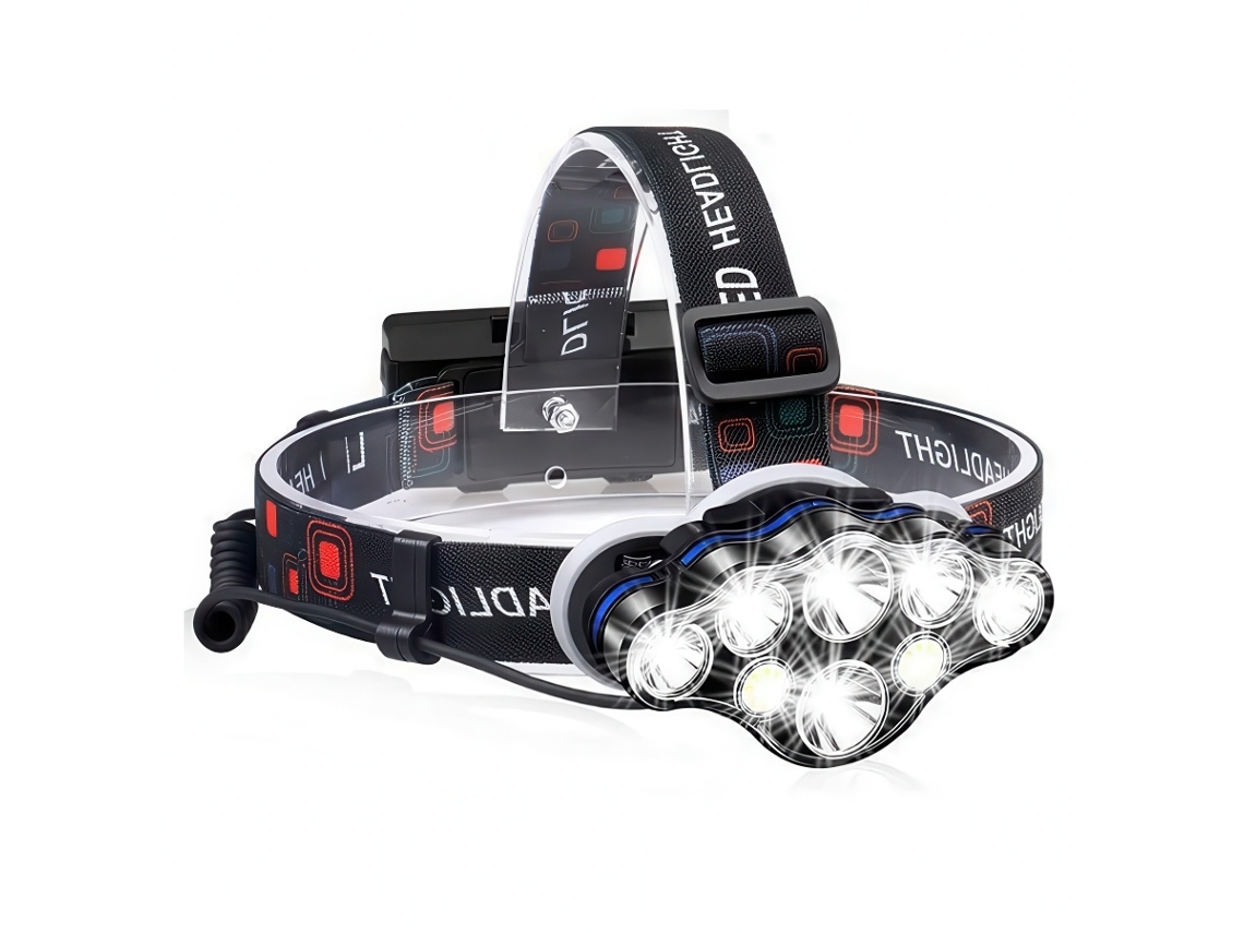 Lanterna de Cabeça Led/ Farol de Cabeça, Recarregável BRILVIBERA