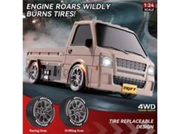 Brancos817 Rtr 1/24 2.4g 4wd Mini Drift Rc Van Caminhão Luz Led Alta Velocidade Mesa Carga Controle Remoto Dupla Vel Brinquedo MDUG