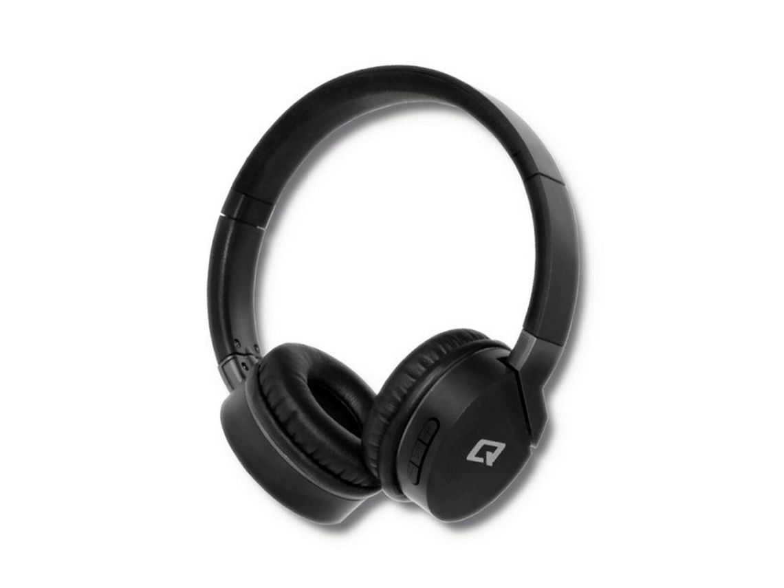 Auriculares Cinzento QOLTEC Bluetooth Preto