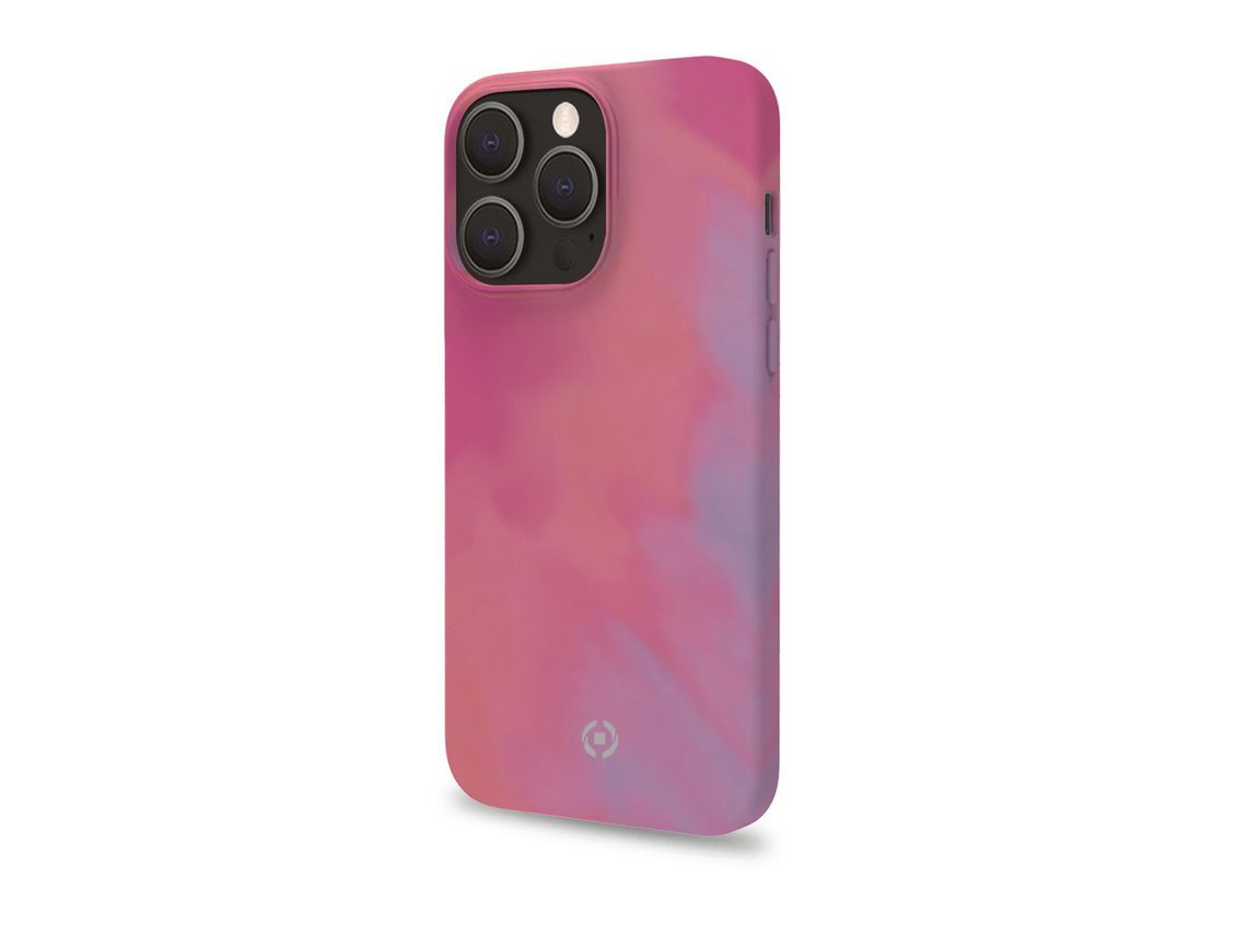 Capa para iPhone 13 Pro CELLY Pele Sintética Rosa