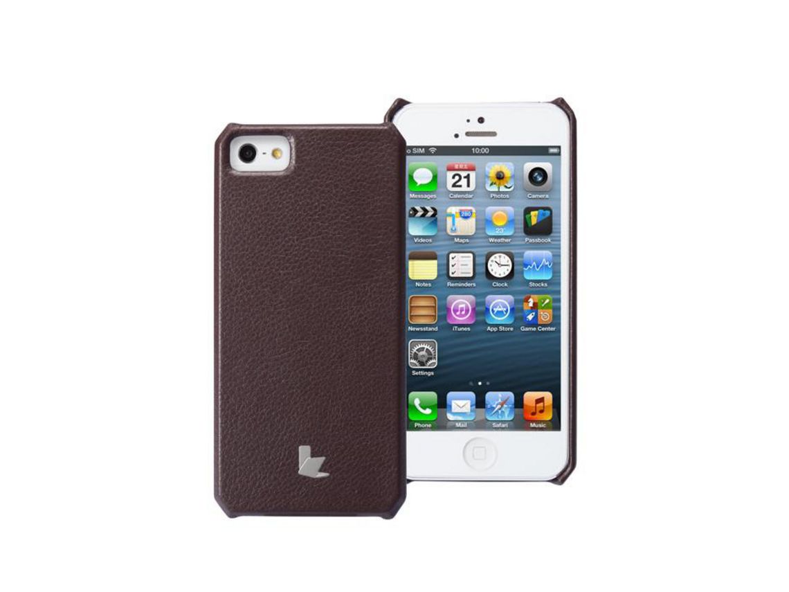 Capa para iPhone 5 Microfibra Castanho