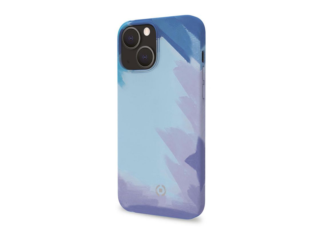 Capa para iPhone 13 CELLY Pele Sintética Azul