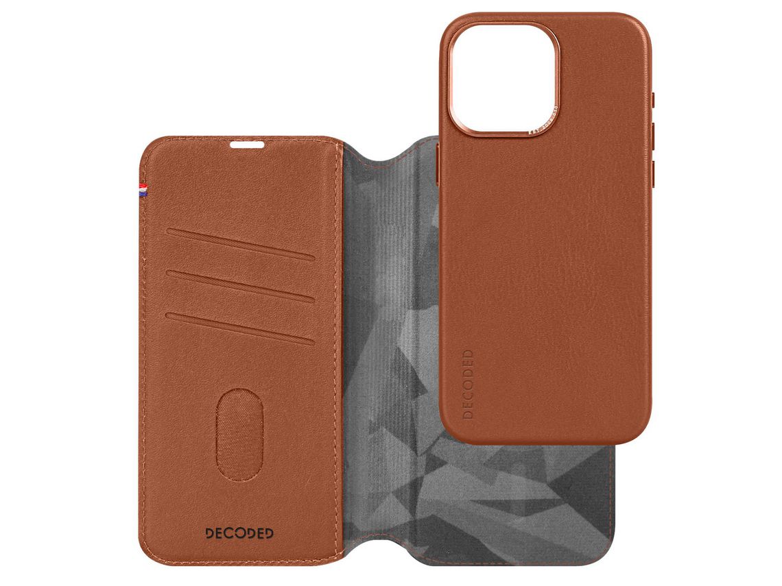 Capa para iPhone 15 Pro Max DECODED Pele Castanho