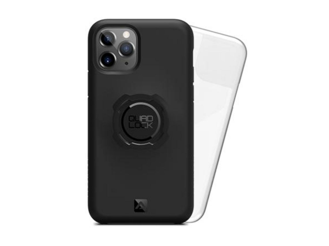 Capa para iPhone 11 Pro QUAD LOCK Pele Sintética Cinzento