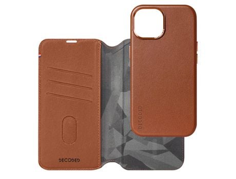 Capa para iPhone 15 Plus DECODED Pele Castanho