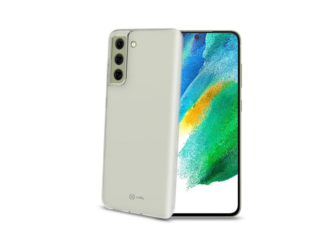 Capa para Samsung Galaxy S21/S21+ CELLY Pele Sintética Transparente