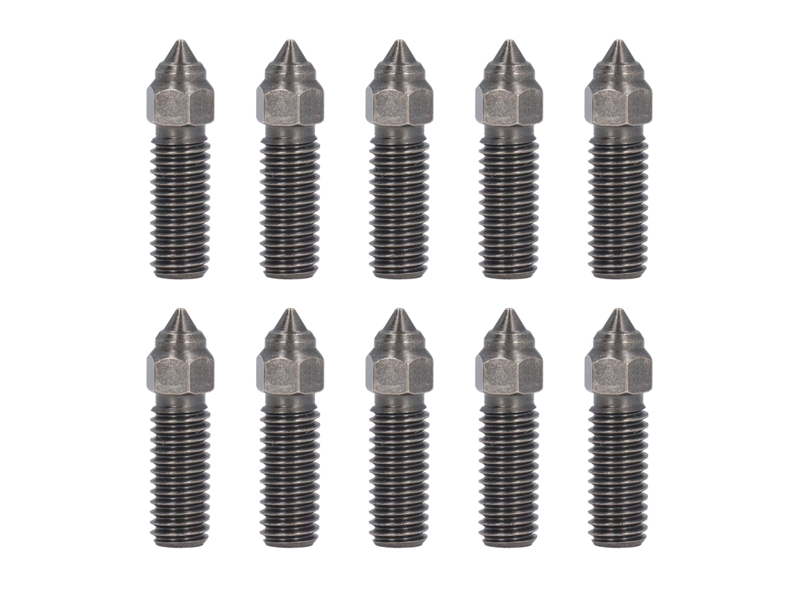 Kit De Bicos De Extrusor De Aço Temperado 0.2-1mm Para Impressoras 3d K1 K1 Maximum 10 Peças