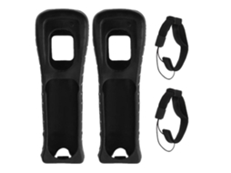 Mali capa de Silicone e Pulseira Compatível com Controle Remoto Wii, Anti derrubada e Resistente
